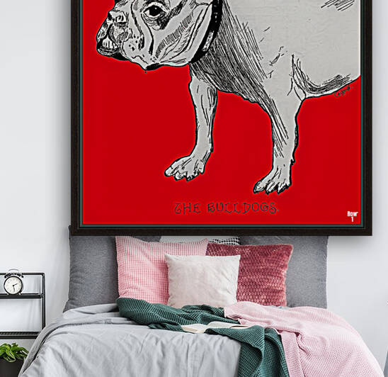 Early 1900s Georgia Bulldog Art by Row One Brand