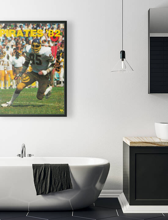 1982 East Carolina Pirates Football Poster by Row One Brand