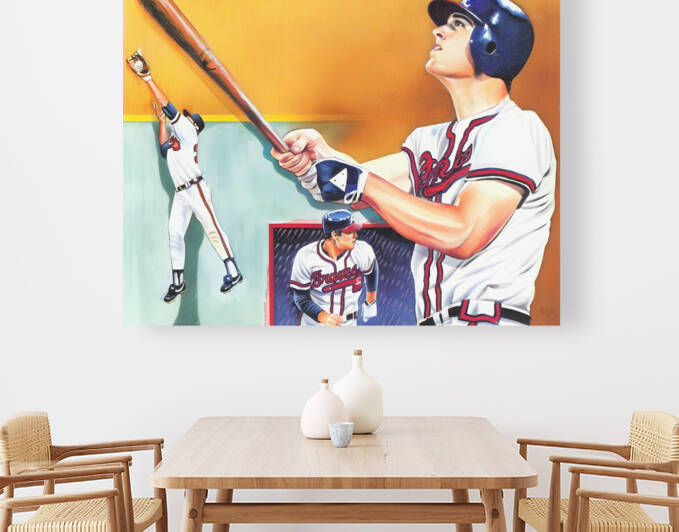 Dale Murphy Atlanta Braves Art by Row One Brand