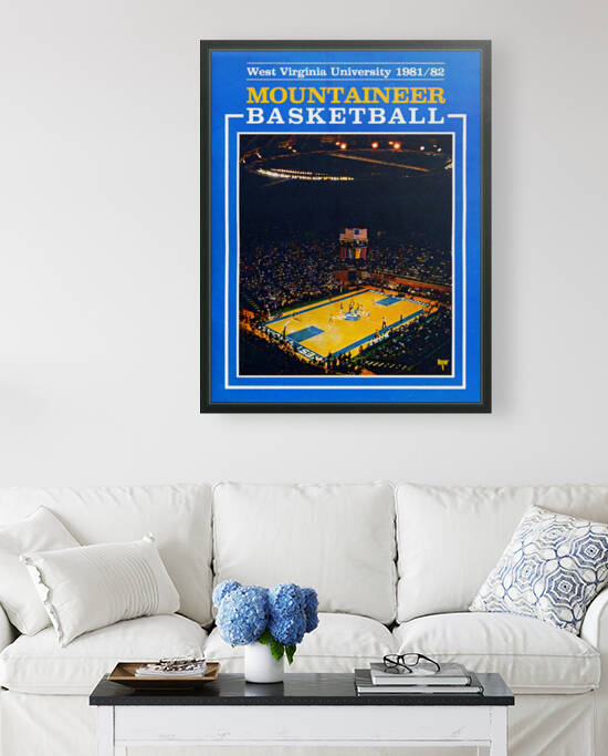 1981 West Virginia Basketball Art by Row One Brand