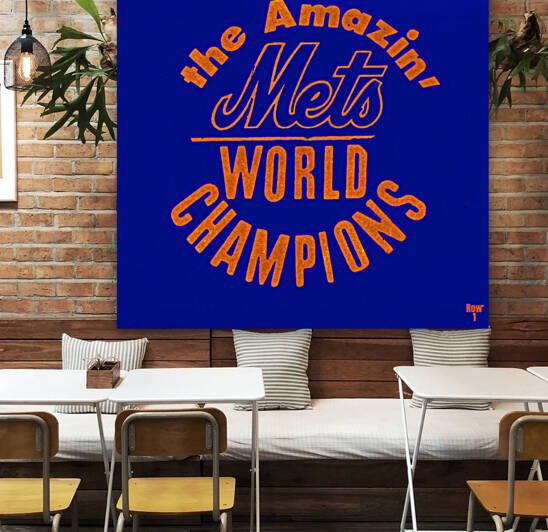 1969 Amazin Mets World Champions Art by Row One Brand