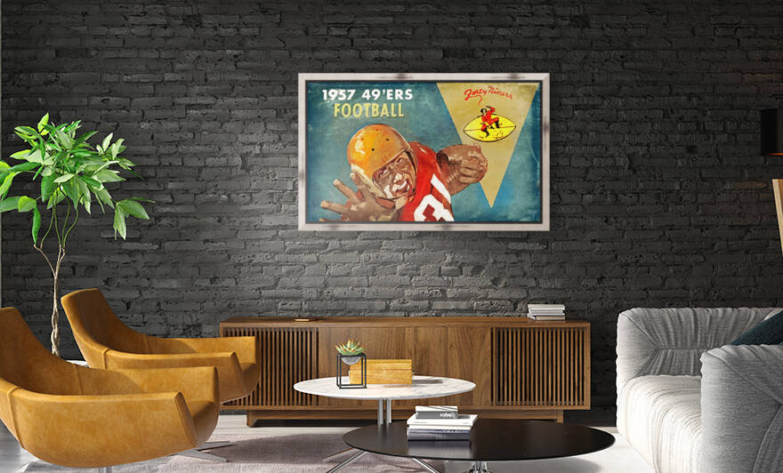 1957 San Francisco 49ers Art by Row One Brand
