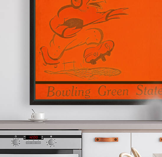 Vintage Bowling Green Falcons Football Art by Row One Brand