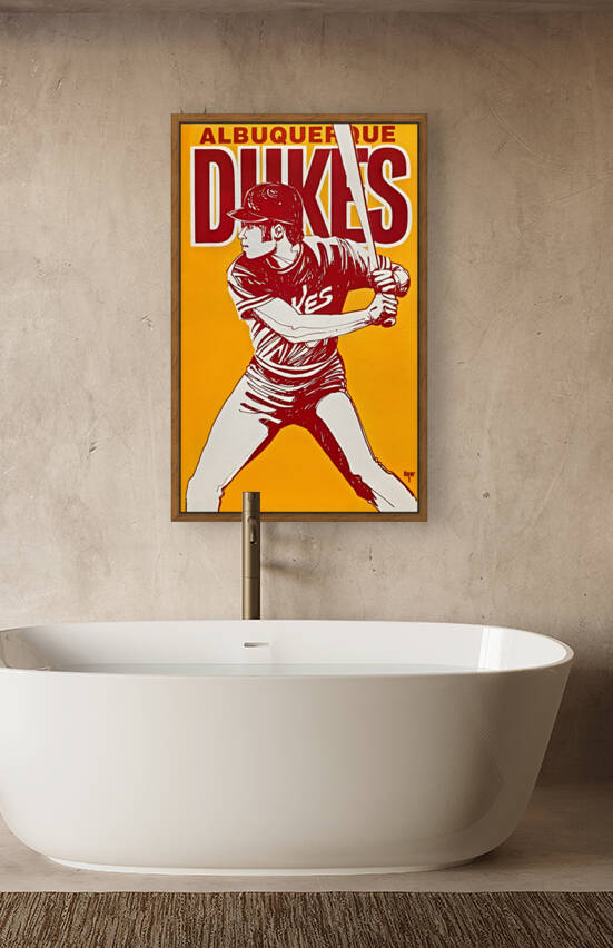 1977 albuquerque dukes art  by Row One Brand