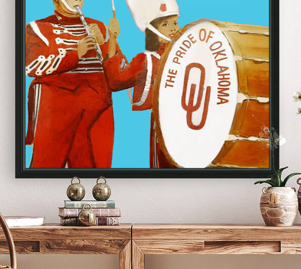 1970s Pride of Oklahoma Marching Band Art by Row One Brand