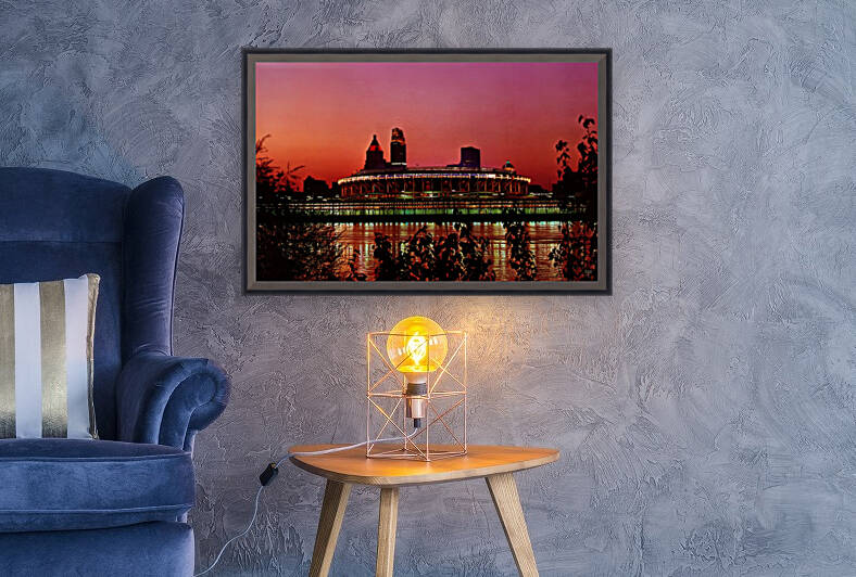 Three Rivers Stadium Sunset Art by Row One Brand