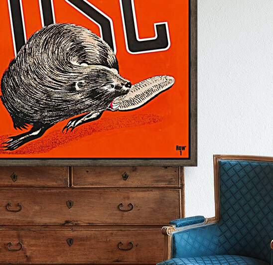 OSC Oregon State Beaver Art by Row One Brand