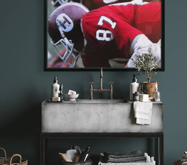 Retro Harvard Football Photo by Row One Brand