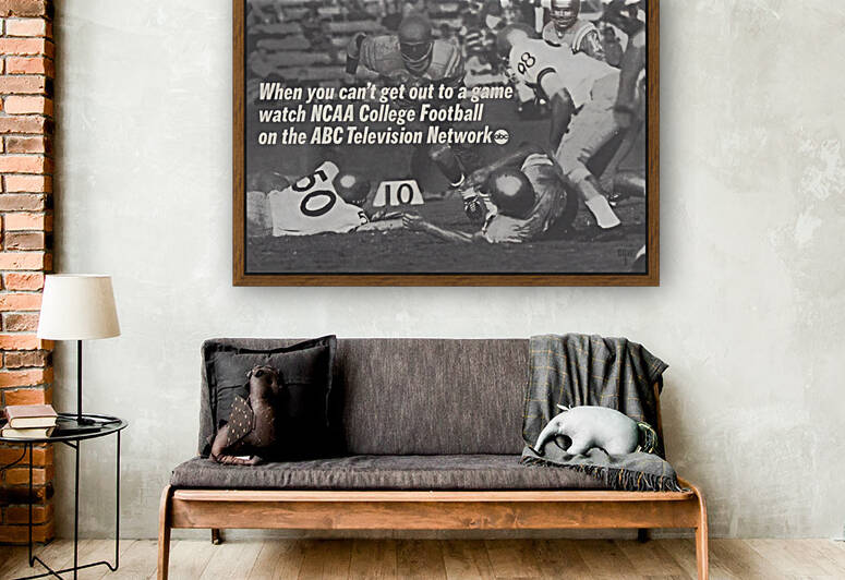 1966 ABC College Football Advertisement Print by Row One Brand
