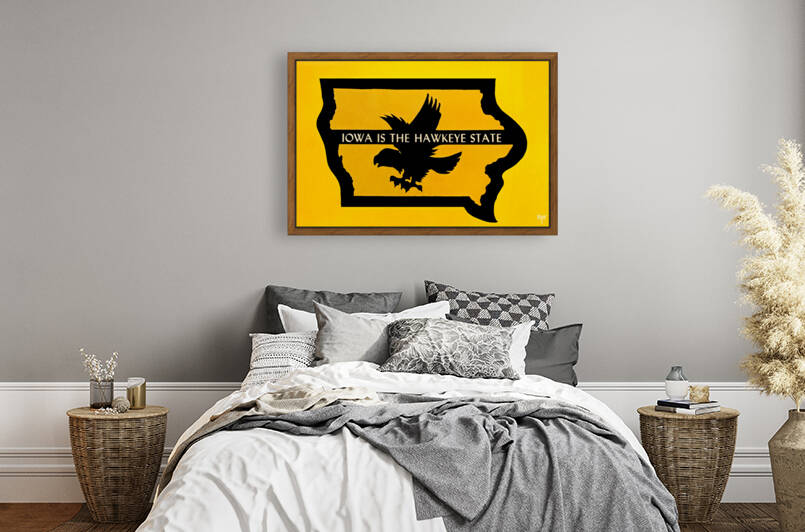 Iowa is the Hawkeye State  by Row One Brand