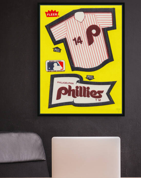 1985 Philadelphia Phillies Fleer Decal Art by Row One Brand