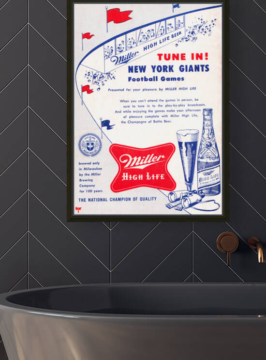 1956 Miller High Life Beer Ad by Row One Brand
