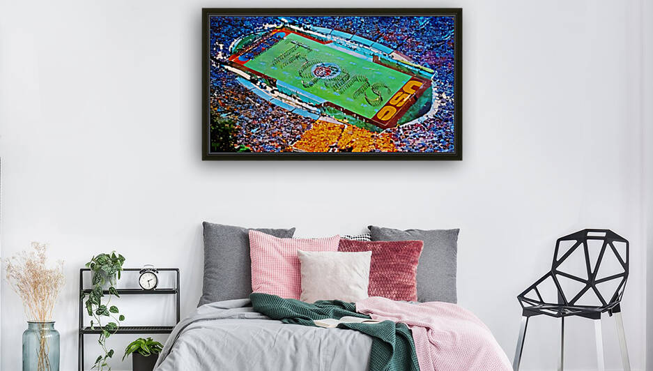 1985 Rose Bowl Watercolor Art by Row One Brand