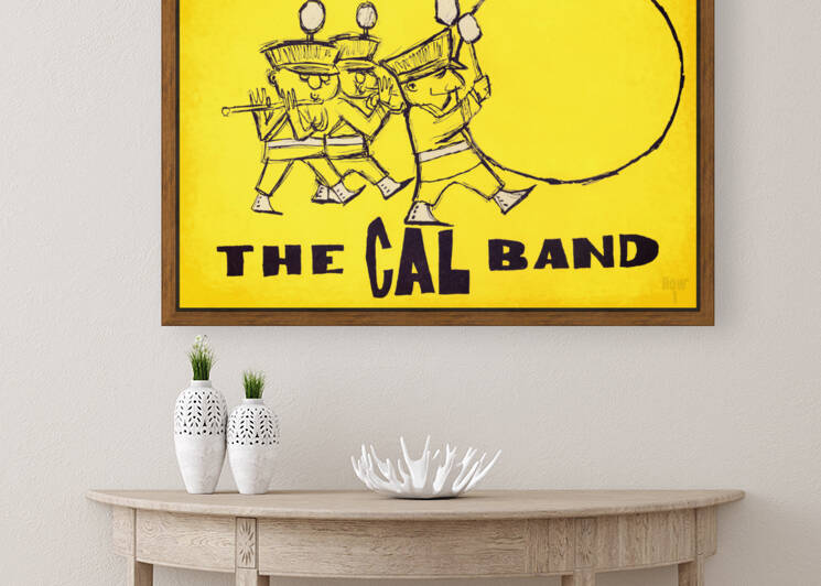 Vintage Cal Marching Band Art by Row One Brand