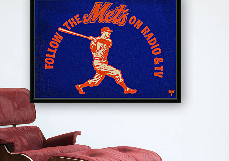 Vintage New York Mets Art by Row One Brand