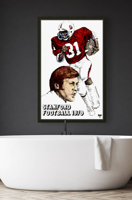 1979 Stanford Football Art by Barbara Mendelsohn by Row One Brand
