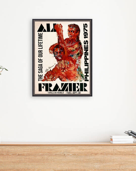 1975 Ali Frazier Thrilla in Manila Promo Poster by Row One Brand