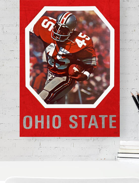 1974 Archie Griffin Ohio State Football Art by Row One Brand