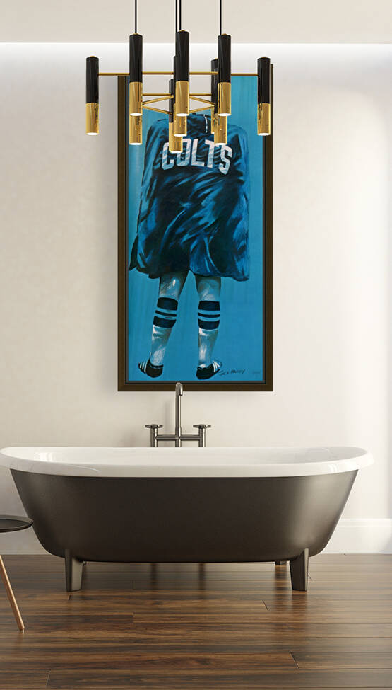 Best Fathers Day Gift Ideas for Colts Fans | Vintage Baltimore Colts Art  by Row One Brand