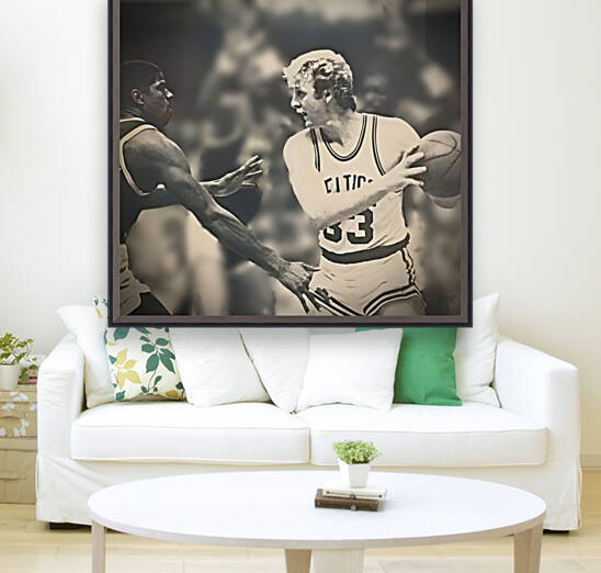 Magic vs. Bird | Fathers Day Sports Art for Basketball Fans by Row One Brand