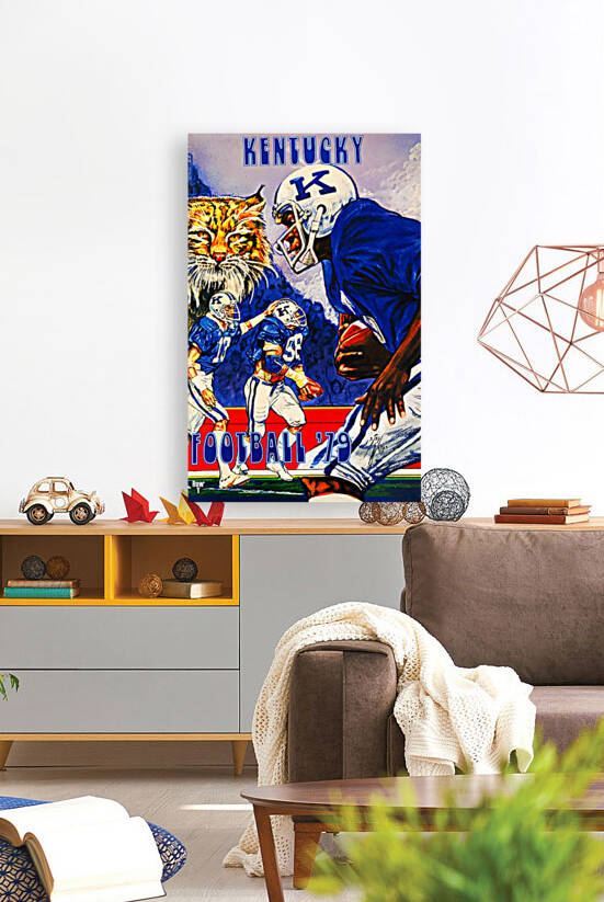 1979 Kentucky Wildcats Football Art  by Row One Brand