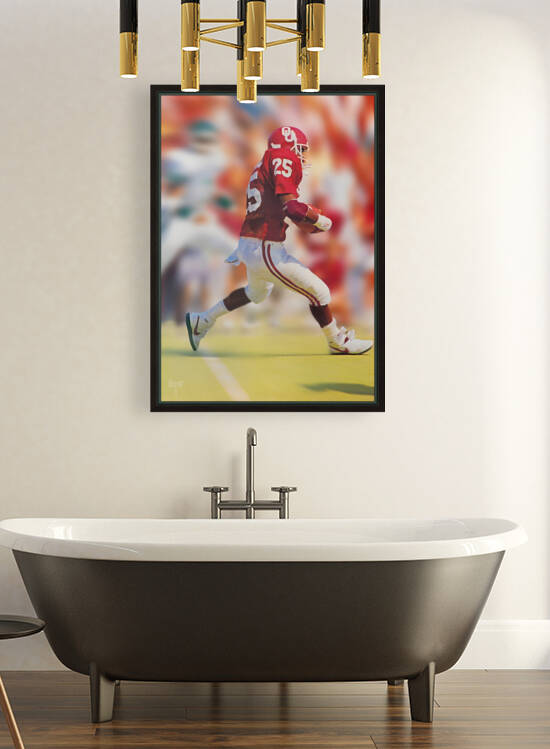 1987 Oklahoma Football Anthony Stafford 3D Art by Row One Brand