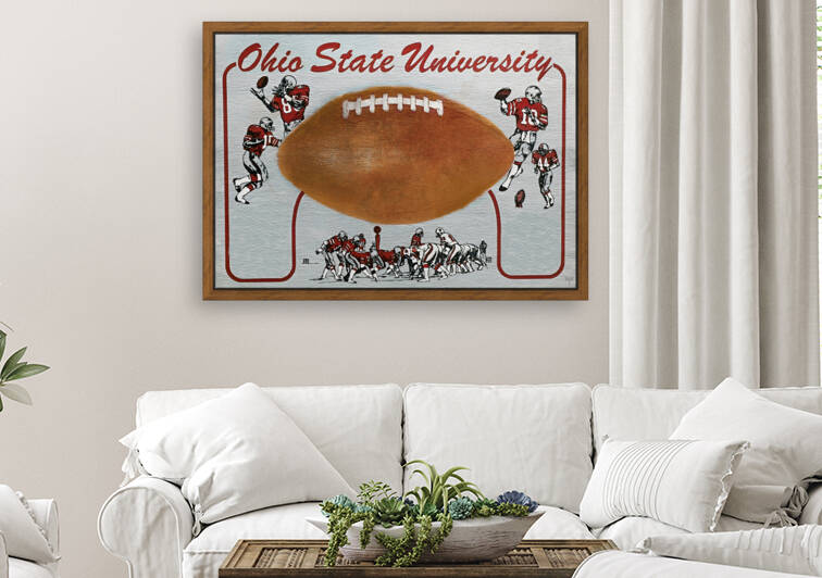 1982 Ohio State Football Art by Row One Brand