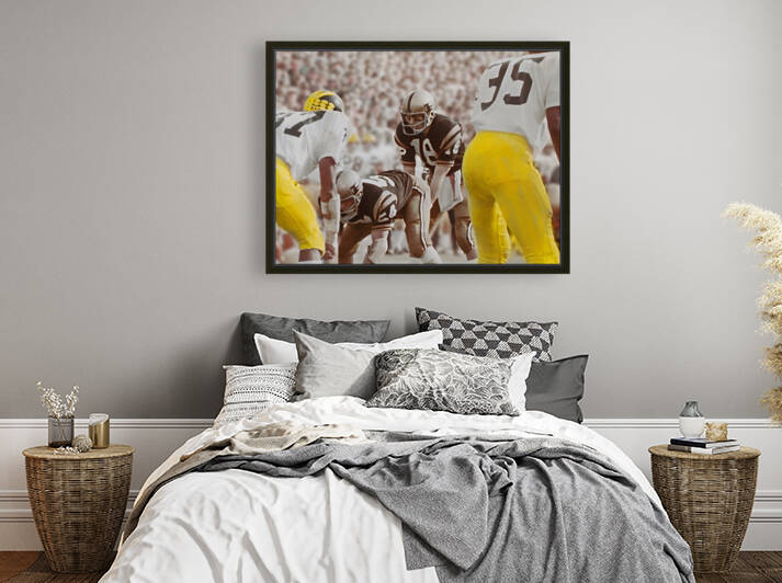 1970 Purdue vs. Michigan Football Art by Row One Brand