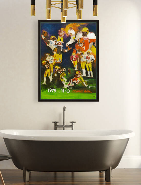 1979 Florida State Seminoles Football Art by Jim Grosvenor by Row One Brand