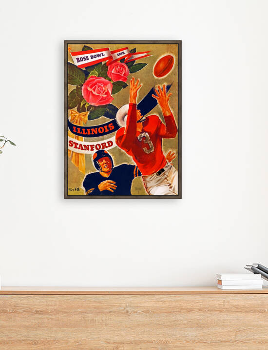 1952 Rose Bowl Football Art by Row One Brand