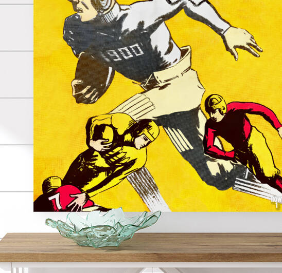 1930 Iowa Hawkeyes Football Art by Row One Brand