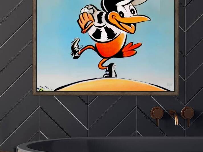 James Hartzell Orioles Cartoon Art by Row One Brand