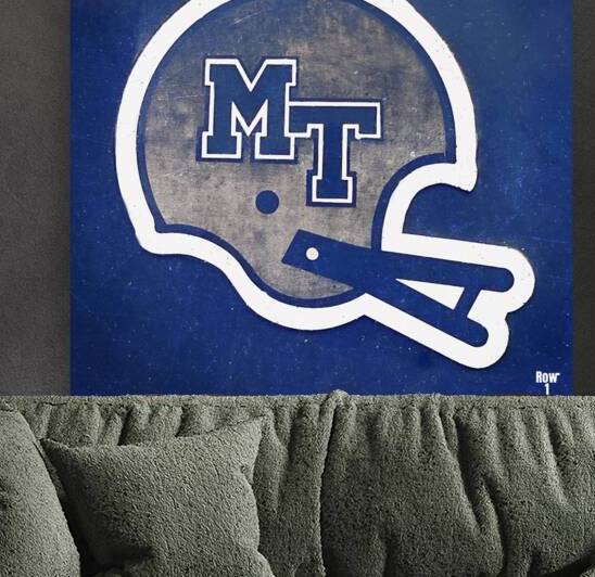 Middle Tennessee State Throwback Helmet Art by Row One Brand