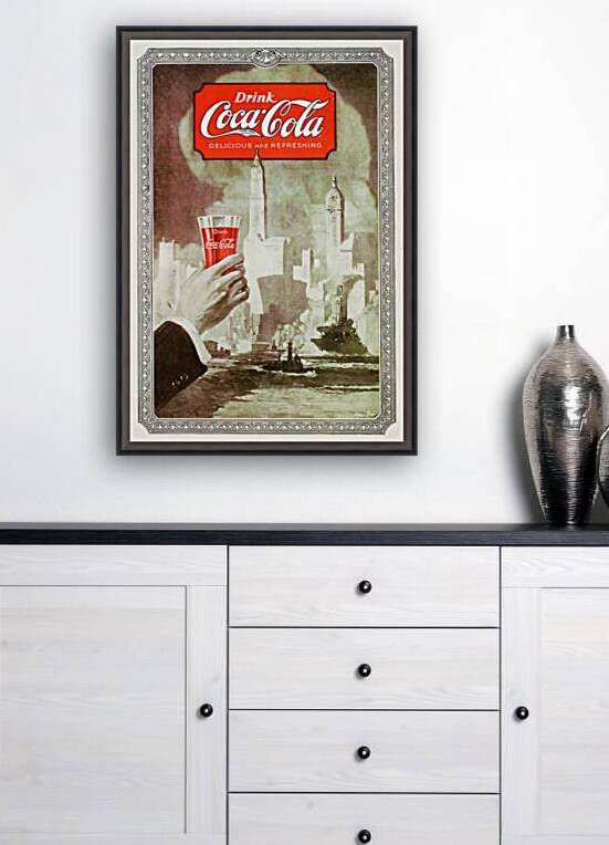 1919 drink coca cola ad art by Row One Brand