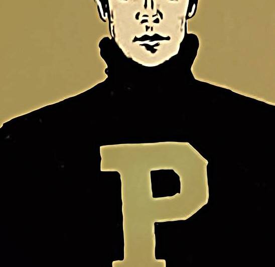 early 1900s purdue football art by Row One Brand