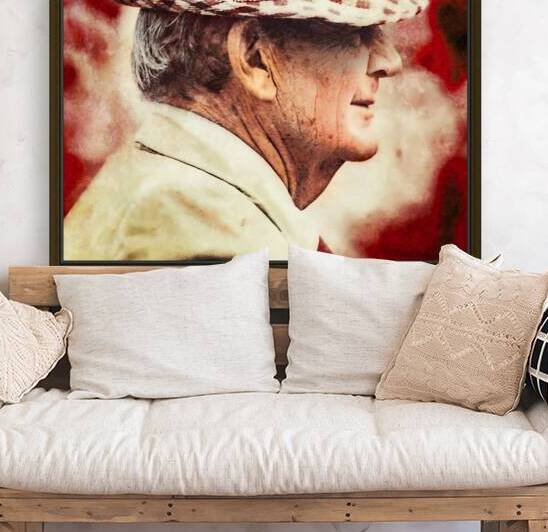 bear bryant painting alabama football art by Row One Brand