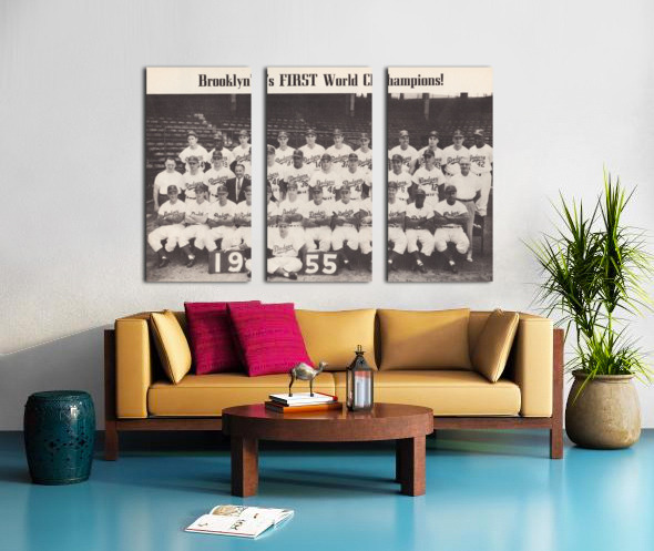 1955 Brooklyn Dodgers World Champions Team Photo by Row One Brand