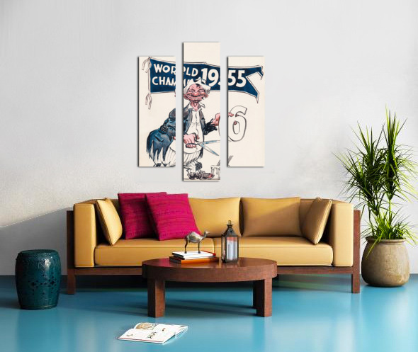 1956 Brooklyn Dodgers Brooklyn Bum Poster by Row One Brand Wall Art