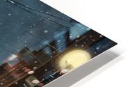 Snowy Glow HD Metal print