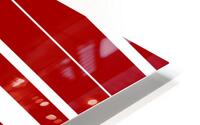 Red Pattern Row One HD Metal print