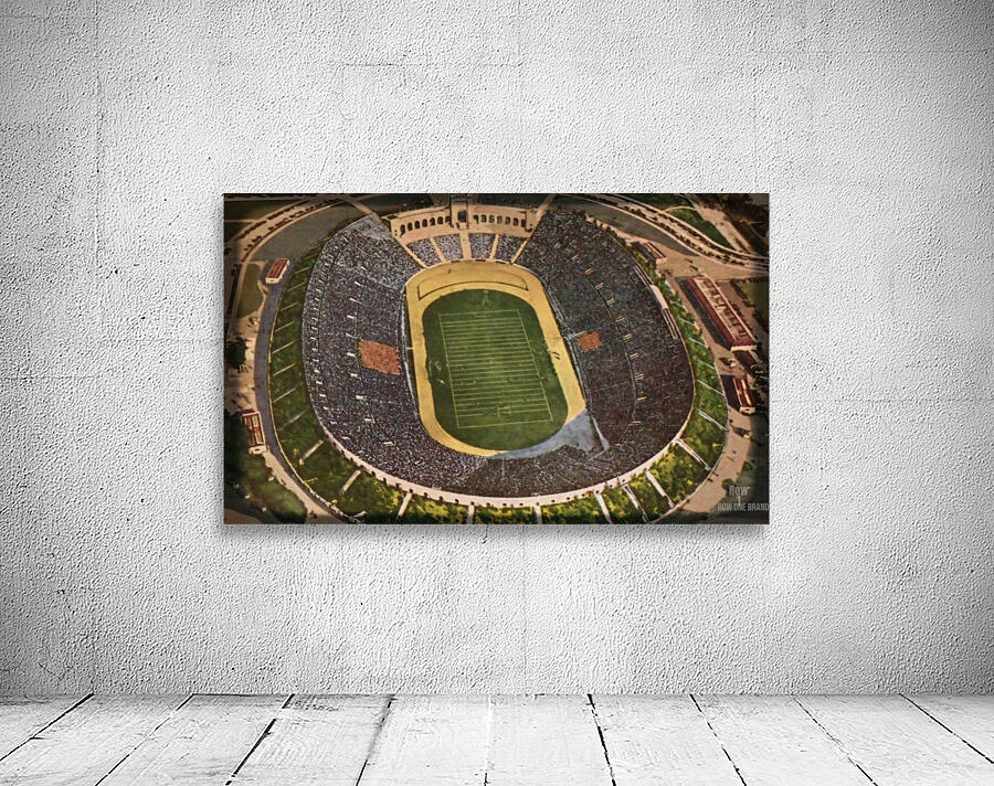 vintage los angeles coliseum viewfinder slide art Wall Preview