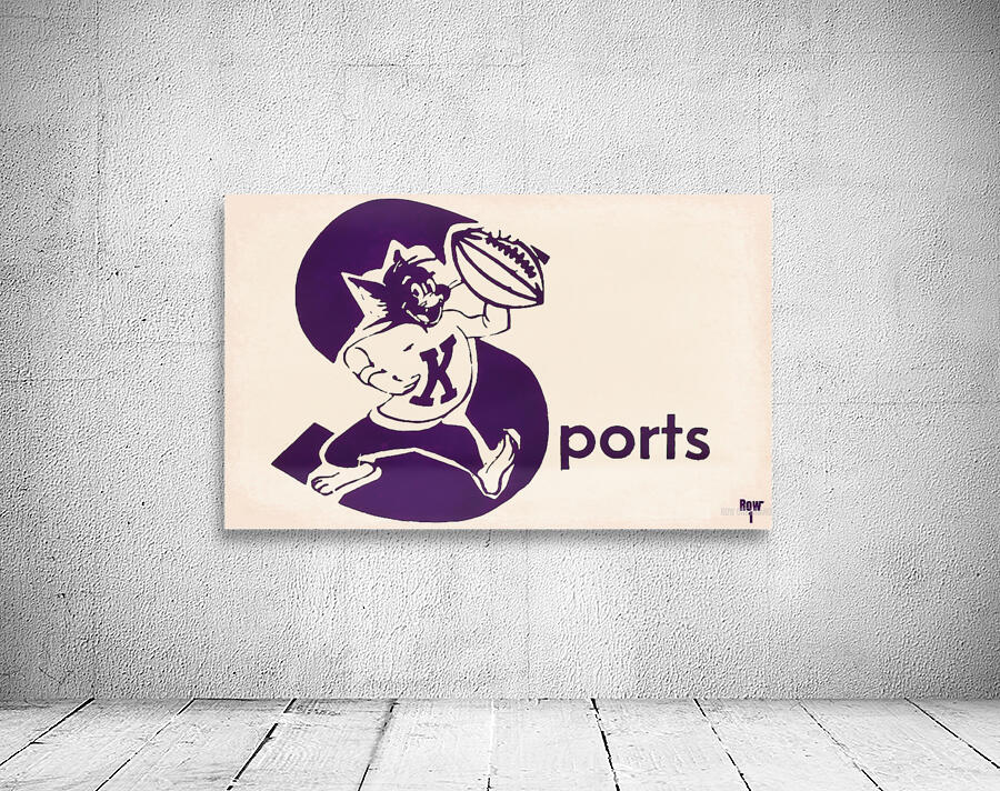 1960s kansas state wildcat art Wall Preview