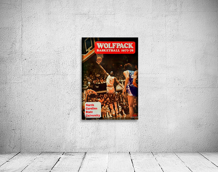 1977 NC State Basketball Throwback Art Wall Preview