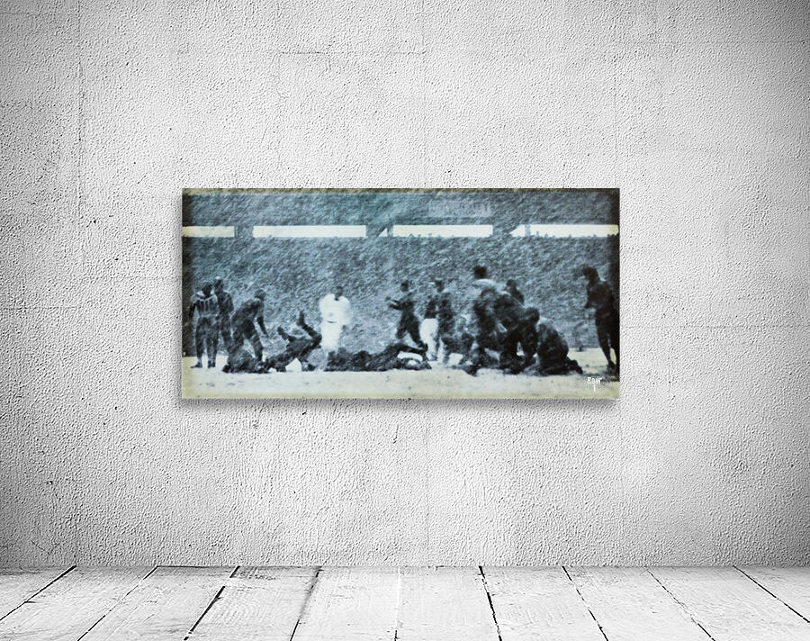 1928 drake creighton football blizzard art Wall Preview