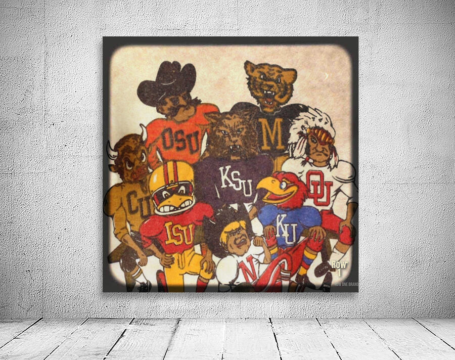 Big 8 Conference Mascots Art Wall Preview