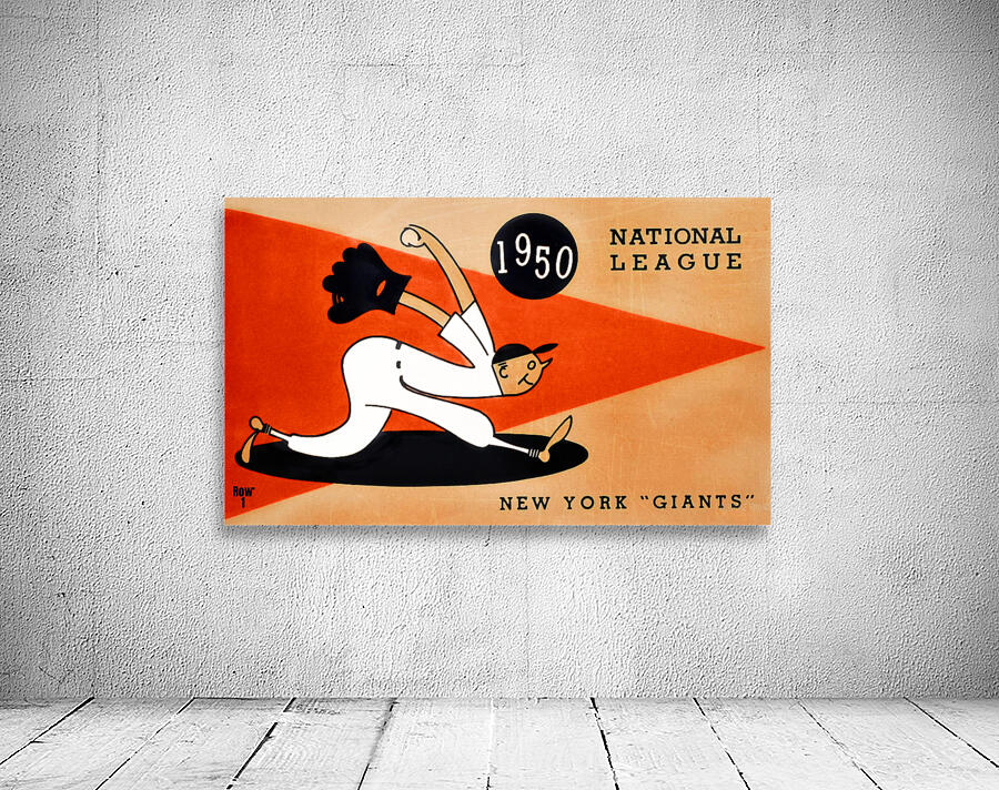 1950 New York Giants Baseball Remix Wall Preview