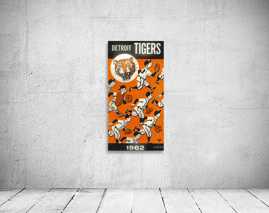 1962 detroit tigers art remix Wall Preview