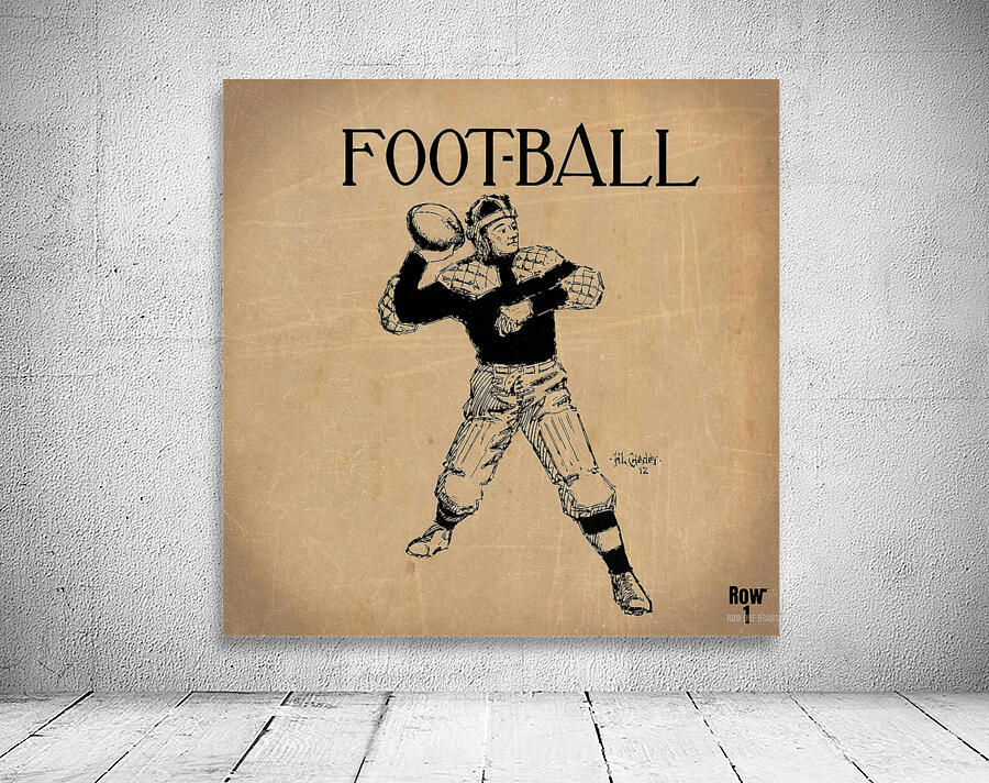 1912 HL Cheney Quarterback Art by Row One Brand Wall Art