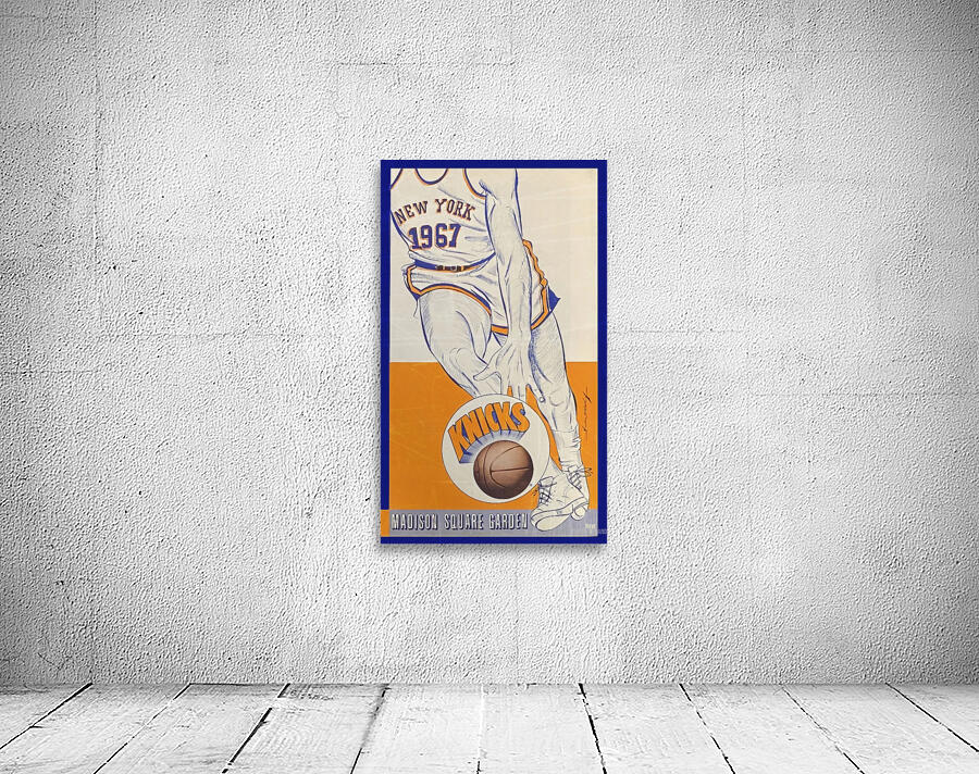 1967 New York Knicks Remix Art Wall Preview