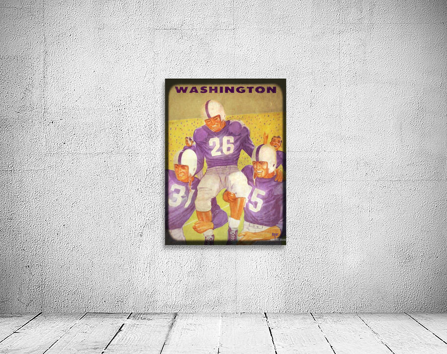 1956 washington football viewfinder remix art Wall Preview